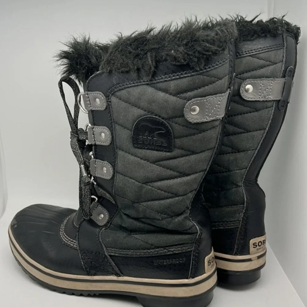 Sorel Unisex Tofino II Waterproof‎ Cold Weather Black Winter Boots Youth Size 5